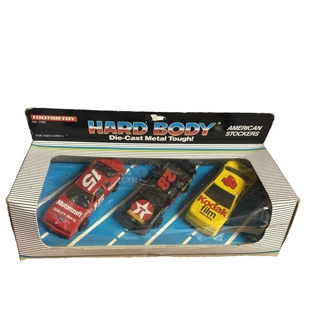 Tootsie Toy DieCast 1:43 American Stock Cars 3 Pack 2 Fords Chevy NOS